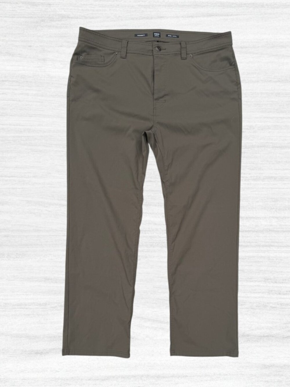 prAna Brion II Pants Men’s 40x32 Mud Brown Standard Fit Stretch Hiking Travel